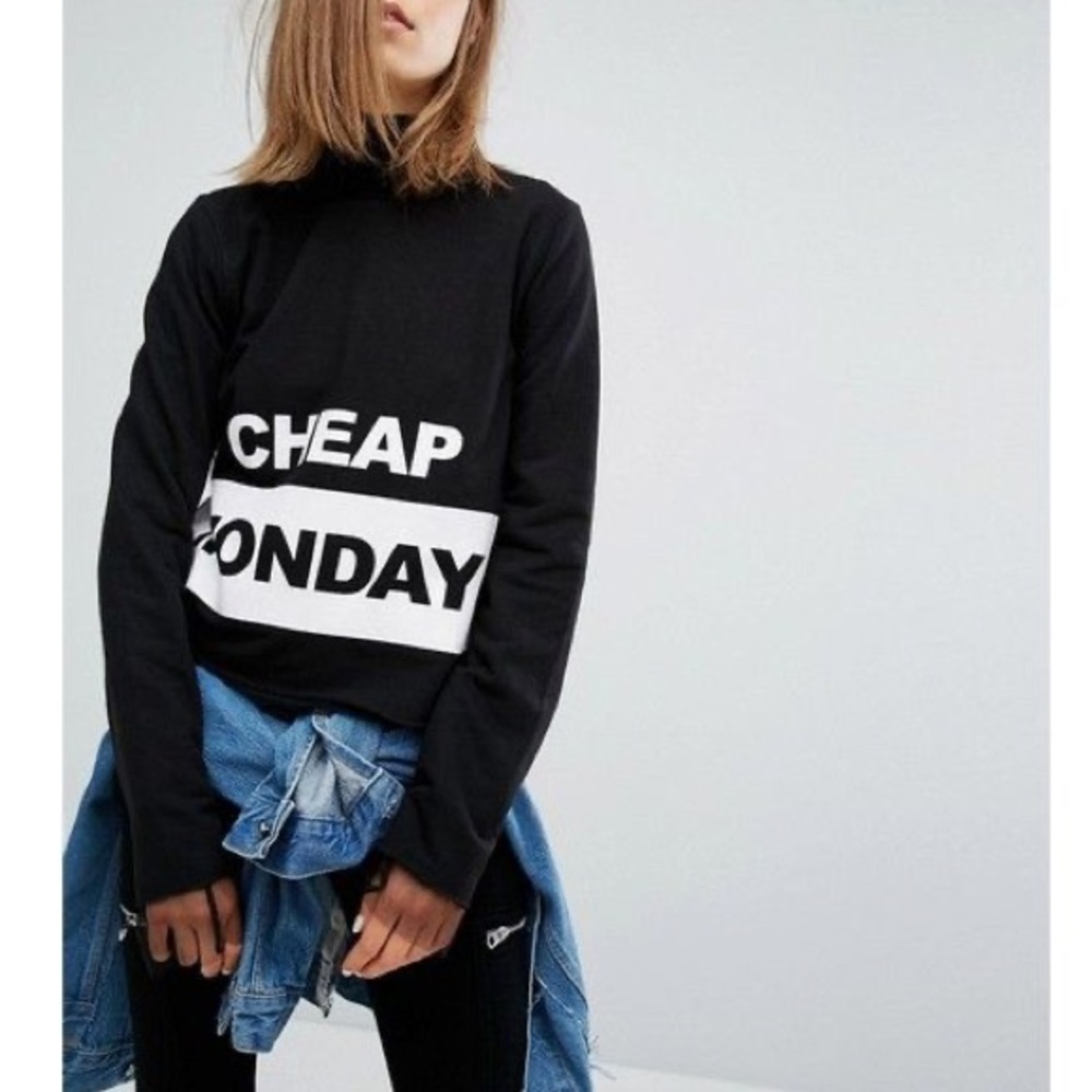 Cheap Monday Logo Block Sweater Small